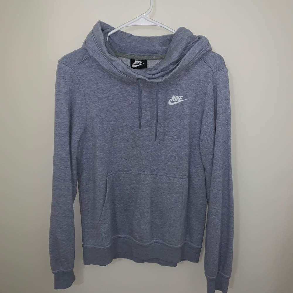 blue grey Nike sweatshirt